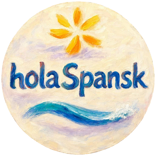 holaSpansk-segl: sol og bølge malt i olje
